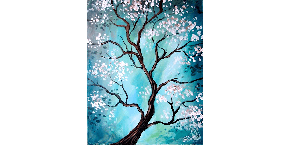 Capturing the Cherry Blossoms - Paint and Sip in San Antonio | Classpop!™, 9 August | Event in San Antonio
