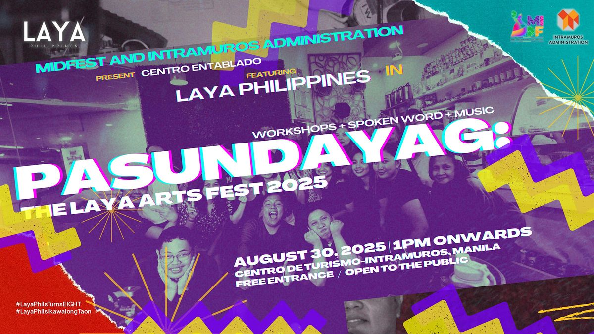 PASUNDAYAG Laya Arts Fest 2025: Creative Writing Workshop, 30 August | Event in Manila | AllEvents