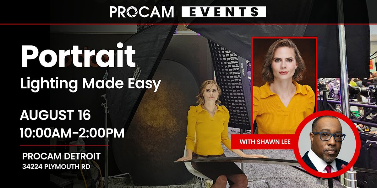 Portrait Lighting Made Easy with Shawn Lee, 16 August | Event in Livonia | AllEvents