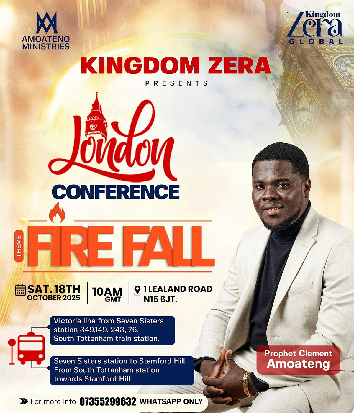LONDON PROPHETIC CONFERENCE: FIRE FALL, 18 October | Event in London | AllEvents