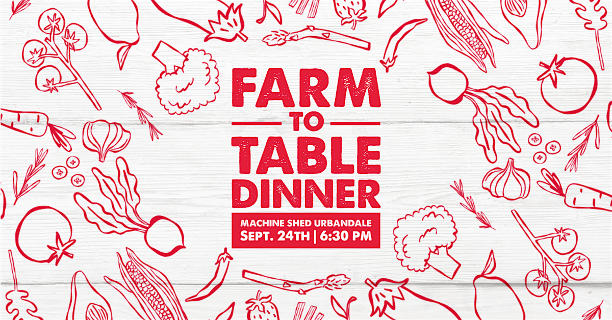 Machine Shed Farm-to-Table Dinner, 24 September | Event in Urbandale | AllEvents