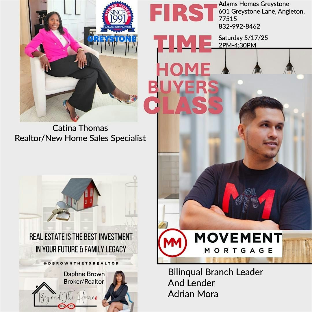 FREE FIRST TIME HOME BUYERS CLASS WITH SWAG BAGS AND HOME BUYER PACKETS, 17 May | Event in Angleton | AllEvents