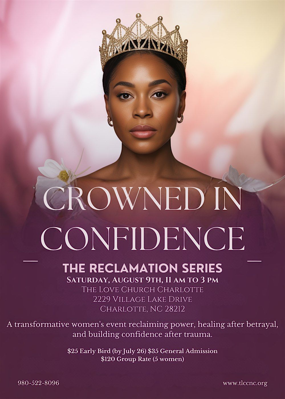 Crowned in Confidence - The Reclamation Series, 9 August | Event in Charlotte | AllEvents