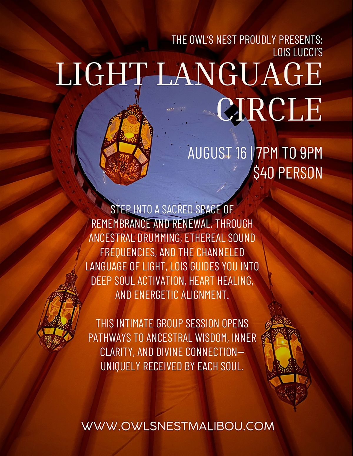 Light Language Circle with Lois Lucci, 16 August | Event in Los Angeles County | AllEvents