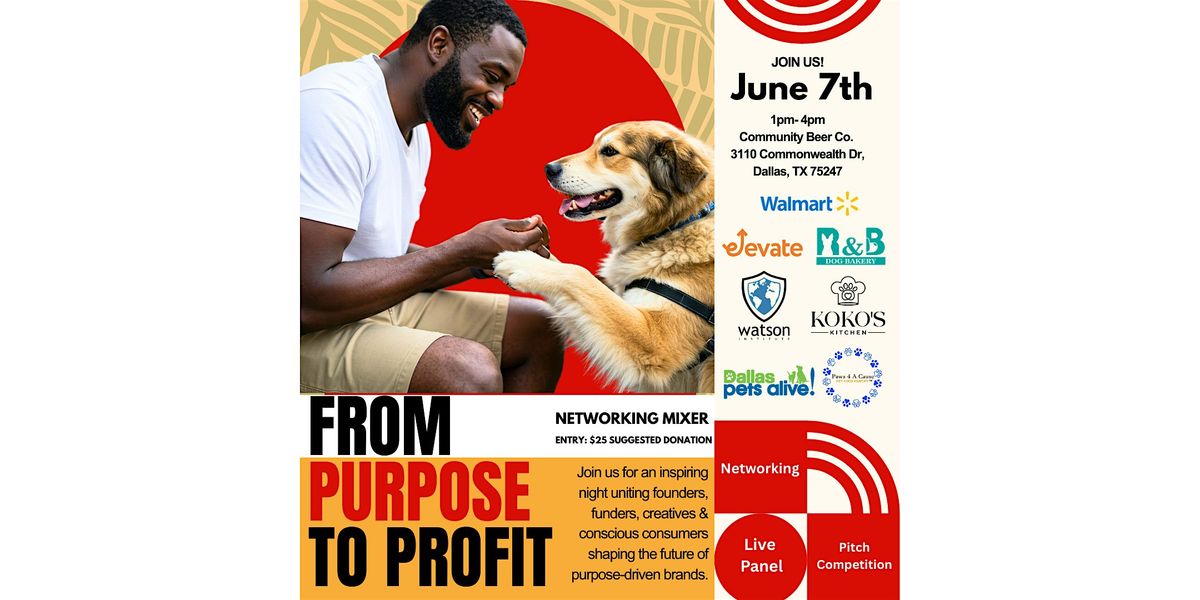 From Purpose to Profit, 7 June | Event in Dallas | AllEvents
