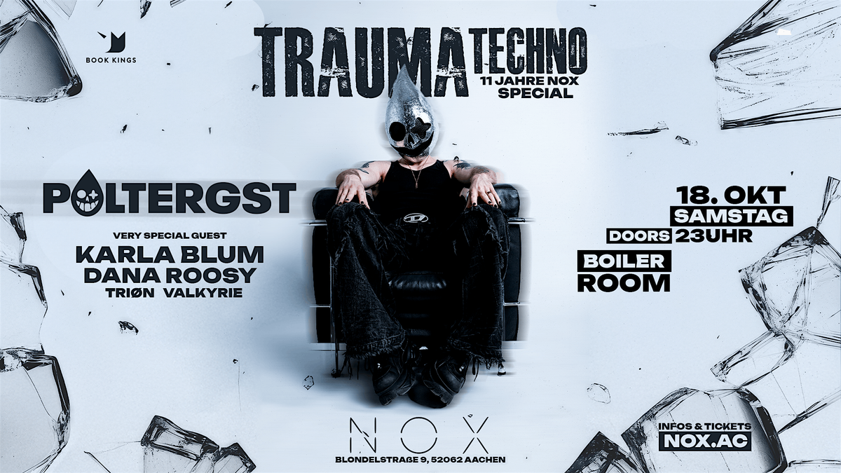 TRAUMA TECHNO presents POLTERGST, 18 October | Event in Aachen | AllEvents