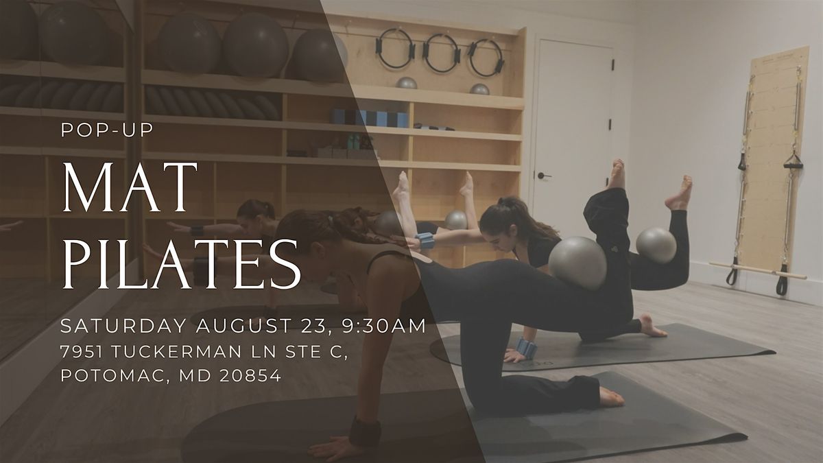 POP-UP Mat Pilates at Apricot Lane- Cabin John, 23 August | Event in Potomac | AllEvents