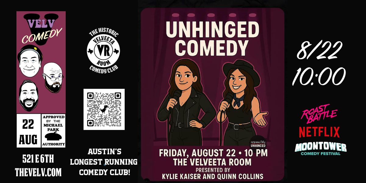 Unhinged Comedy!, 22 August | Event in Austin | AllEvents
