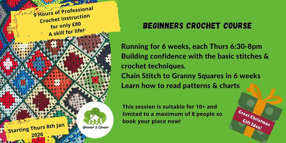 Beginners Crochet Course, 8 January | Event in Bromley | AllEvents