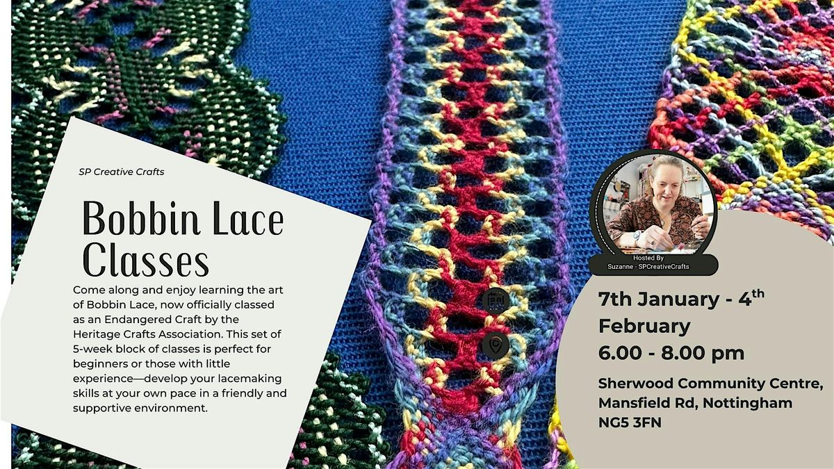 Bobbin Lace Classes 5 WEEKS, 7 January | Event in Nottingham | AllEvents