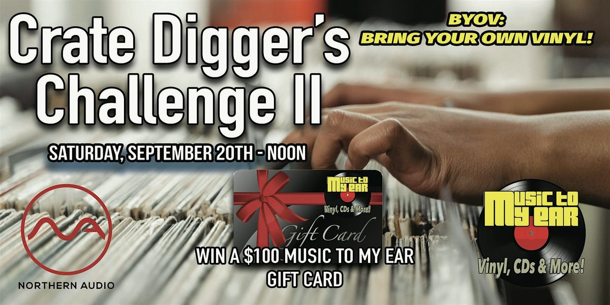 Crate Digger's Challenge II - BYOV:  Bring Your Own Vinyl, 20 September | Event in Pittsburgh | AllEvents