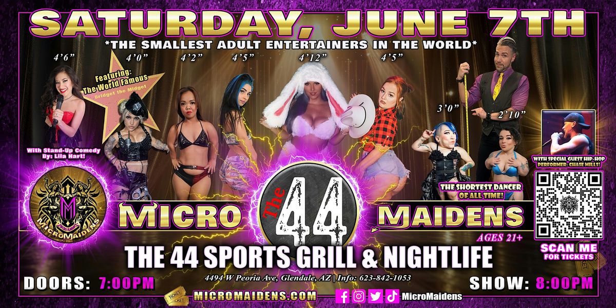 Glendale, AZ - Micro Maidens Dwarf Dancers @The 44 Sports Grill - SATURDAY, 7 June | Event in Glendale | AllEvents