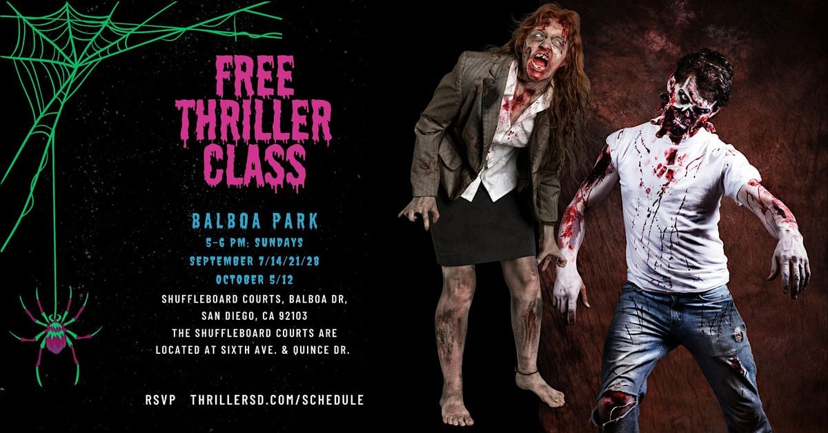 FREE Thriller Classes, Balboa Park, 7 September | Event in San Diego | AllEvents