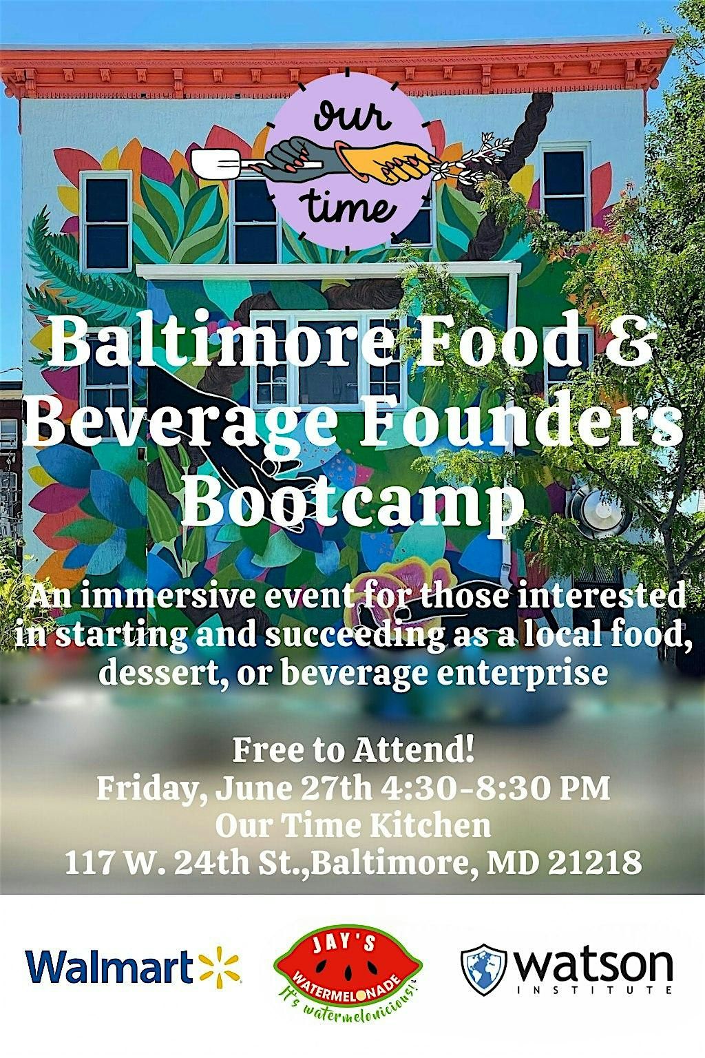 Baltimore Food & Beverage Founders Bootcamp!, 27 June | Event in Baltimore | AllEvents