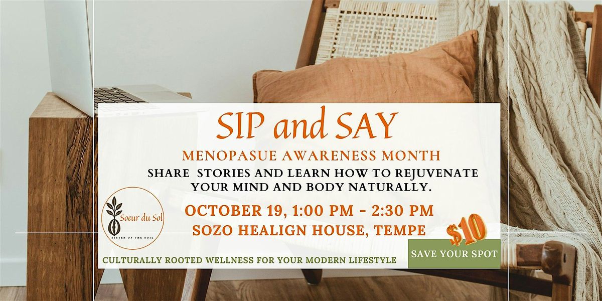 Sip and Say, 19 October | Event in Tempe | AllEvents