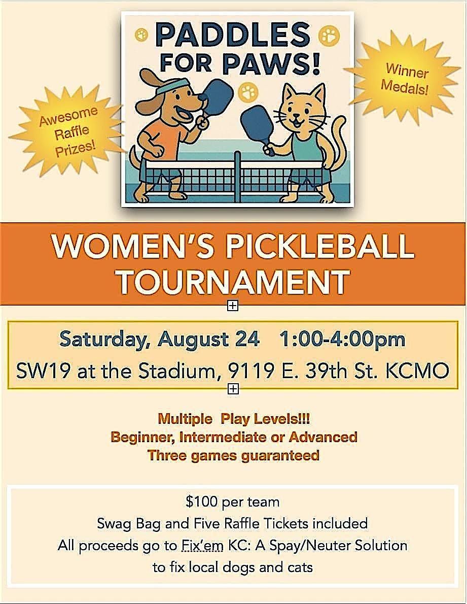 1st Annual Fix'em KC Paddles for Paws, 24 August | Event in Kansas City | AllEvents
