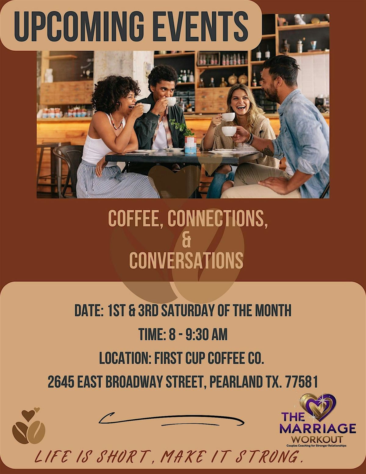 Coffee, Connection & Conversation, 2 August | Event in Pearland | AllEvents