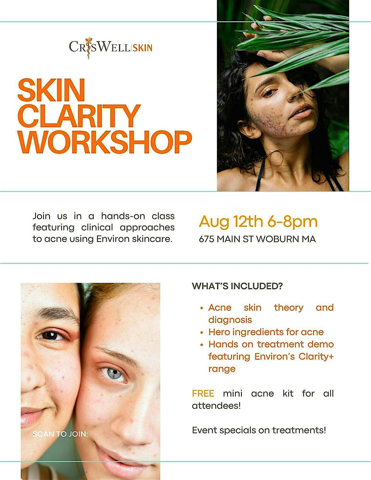 Skin Clarity Workshop, 12 August | Event in Woburn | AllEvents