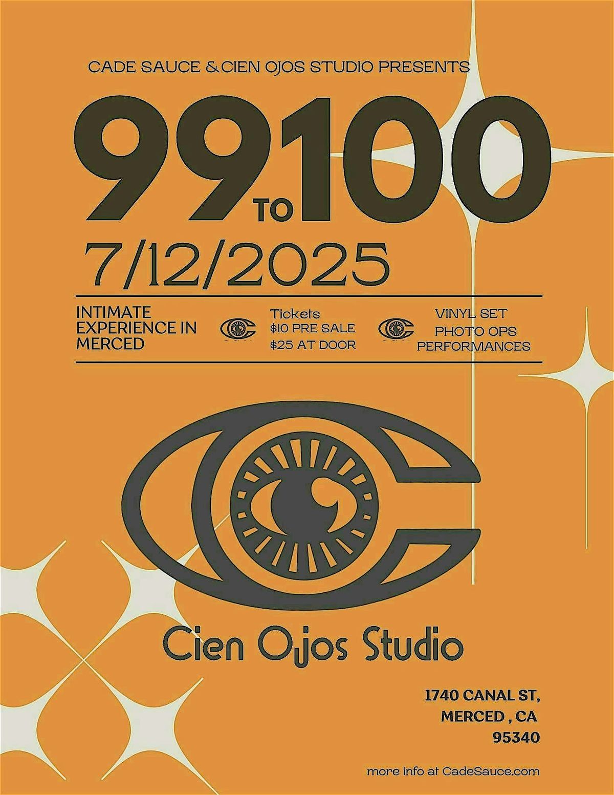 99 to 100 : An Intimate Experience, 12 July | Event in Merced | AllEvents