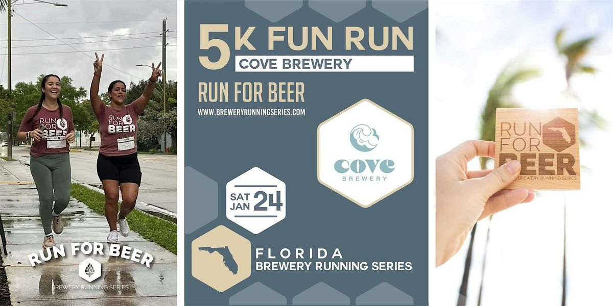 5k Beer Run x Cove Brewery | 2026 Florida Brewery Running Series, 24 January | Event in Deerfield Beach | AllEvents
