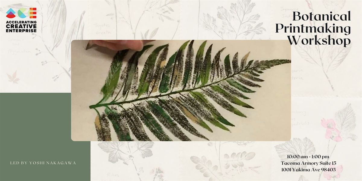 Botanical Printmaking Workshop, 21 June | Event in Tacoma | AllEvents