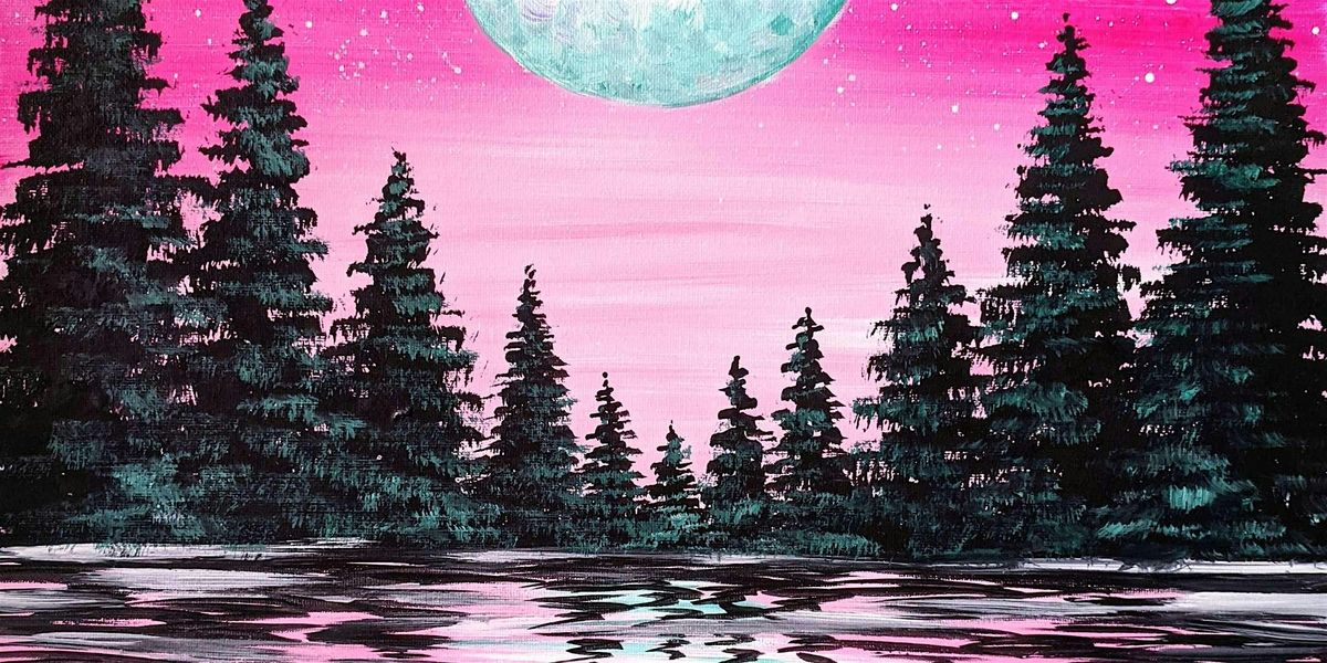 Vibrant Moon Forest - Paint and Sip by Classpop!™, 15 August | Event in Elk Grove | AllEvents