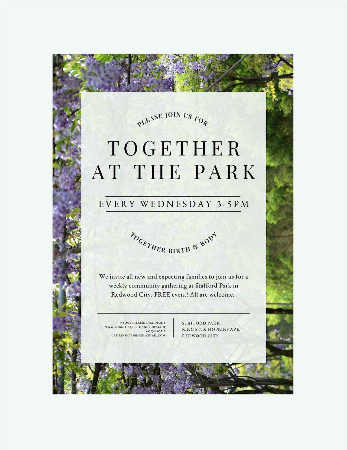 Together at the Park | Event in Redwood City | AllEvents
