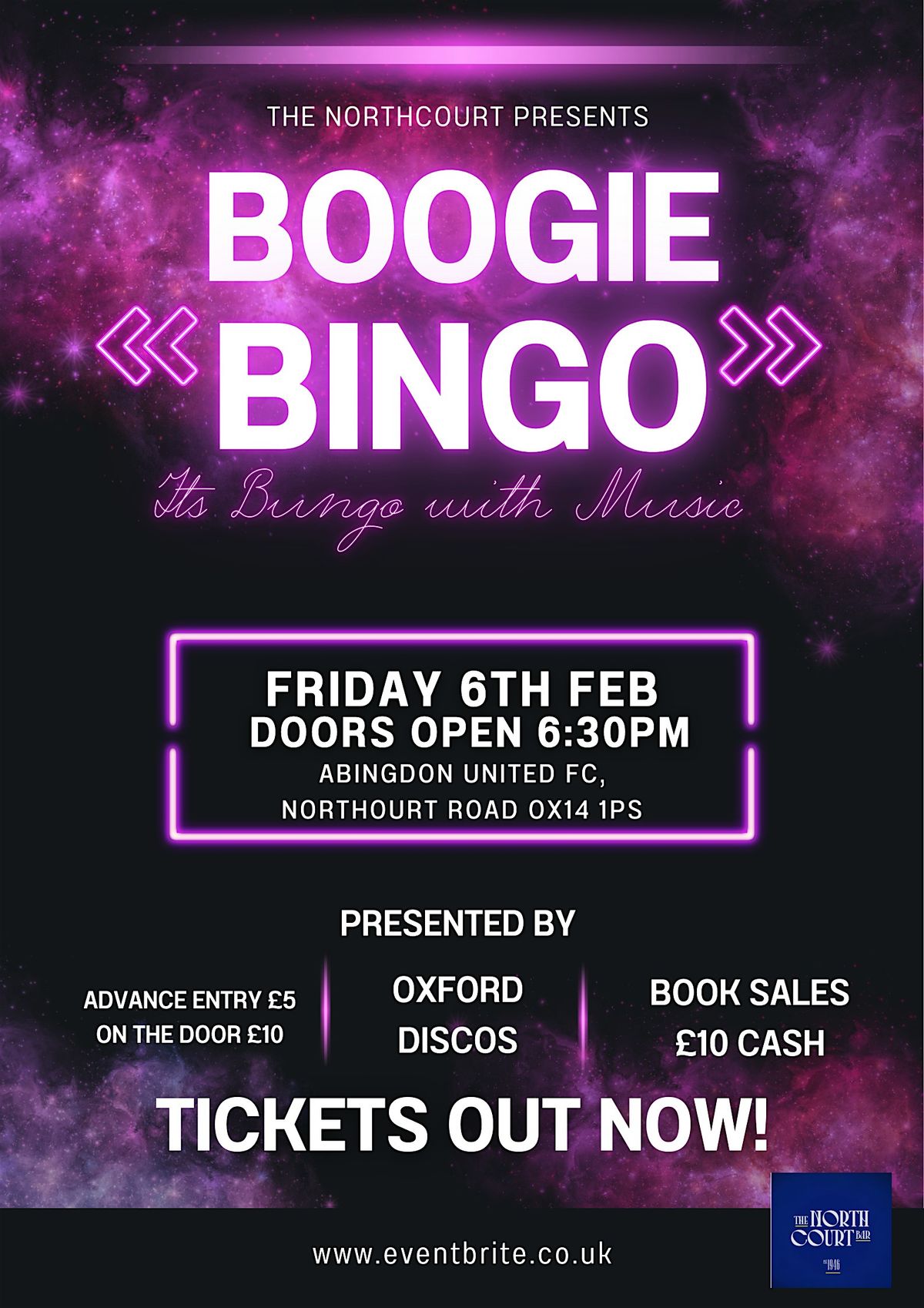 Boogie Bingo at Abingdon United, 6 February | Event in Abingdon | AllEvents