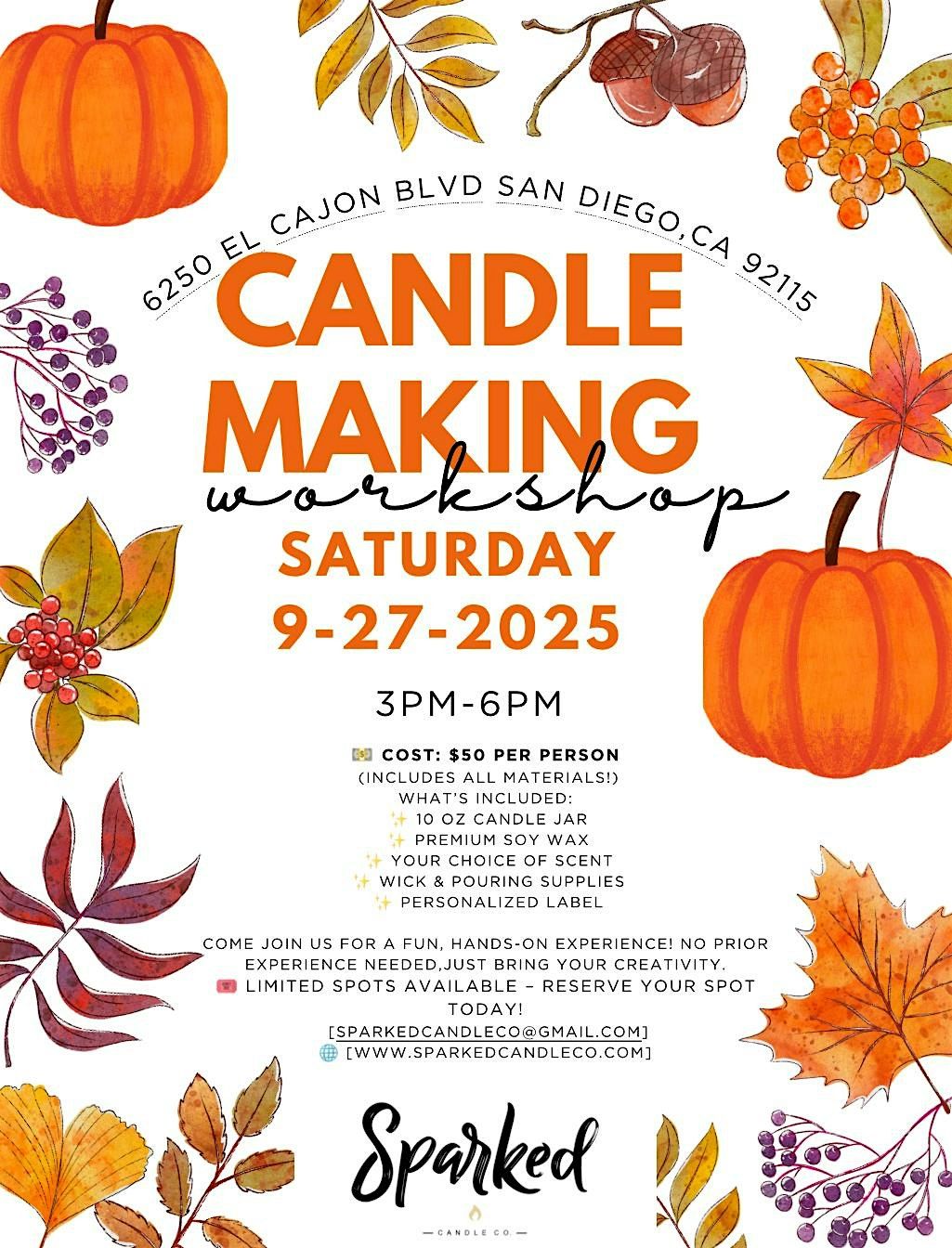 Candle Making Workshop, 27 September | Event in San Diego | AllEvents
