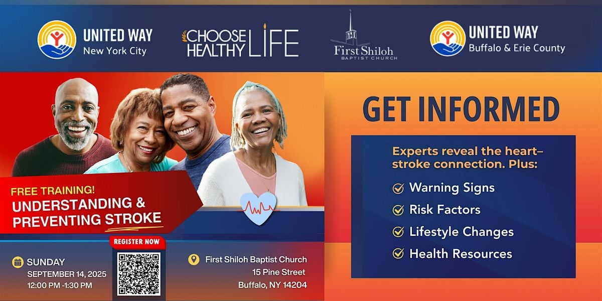 Choose Healthy Life: Stroke Awareness Workshop, 14 September | Event in Buffalo | AllEvents