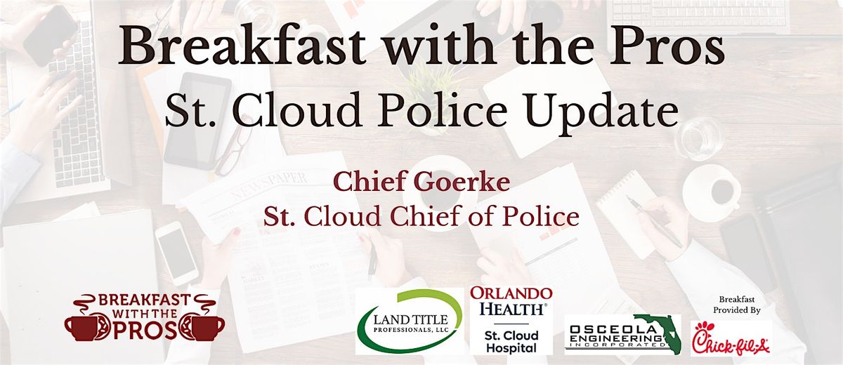 Breakfast with the Pros - St. Cloud Police Update, 11 November | Event in St. Cloud | AllEvents