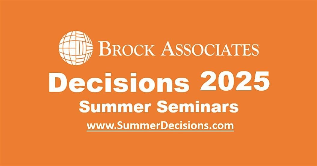 2025 Brock Associates Summer Seminar - Ames IA, 16 June | Event in Ames | AllEvents