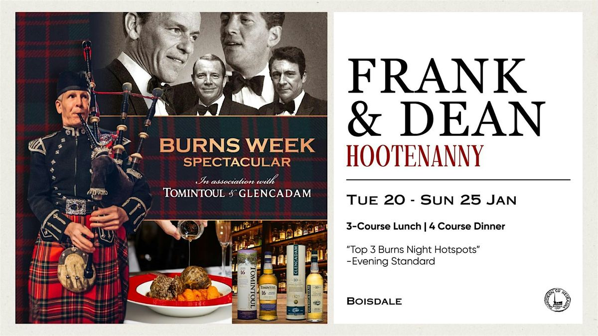 Burns Week Spectacular with Frank & Dean, 24 January | Event in London | AllEvents