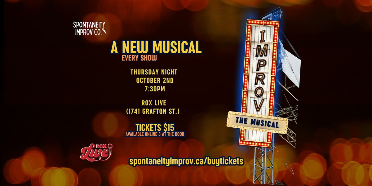 IMPROV THE MUSICAL: SHOW, 2 October | Event in Halifax | AllEvents
