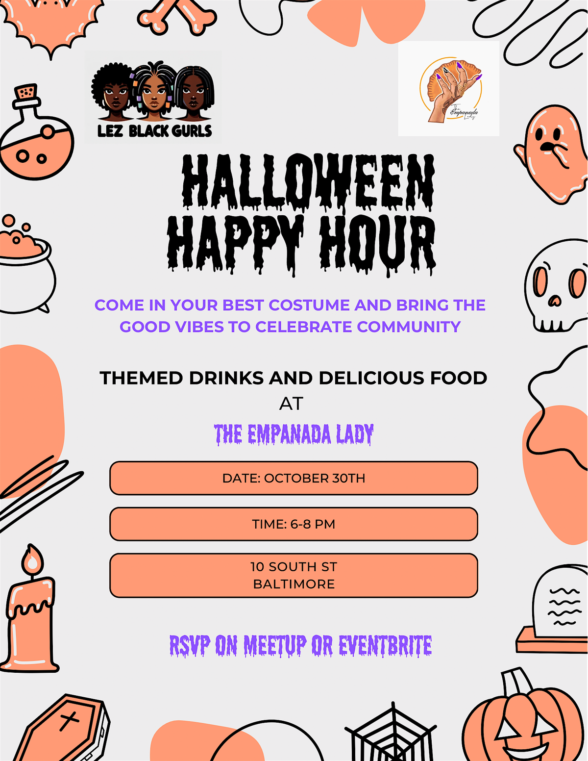 LezBlackGurls: Halloween Happy Hour, 30 October | Event in Baltimore | AllEvents