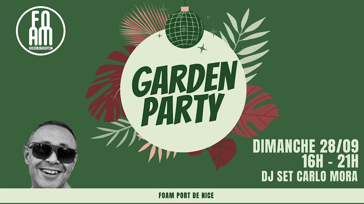 Garden Party & DJ Set avec Carlo Mora au bar à bières Foam port de Nice !, 28 September | Event in Nice
