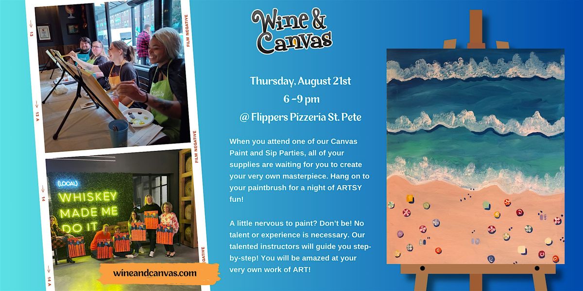 St Pete Paint and Sip – Day at the Beach, 21 August | Event in St. Petersburg | AllEvents