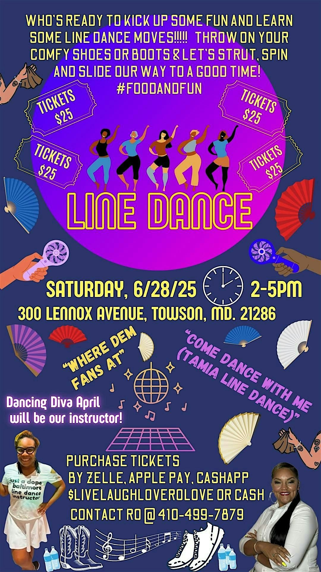 Line Dance Fun!!! Grab Your Fan & Comfy Shoes for Saturday, June 28th!, 28 June | Event in Towson | AllEvents