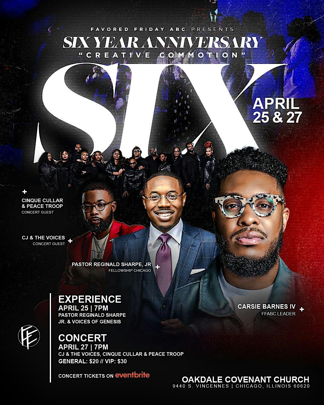Favored Friday ABC Year 6 Anniversary Concert | Event in Chicago | AllEvents