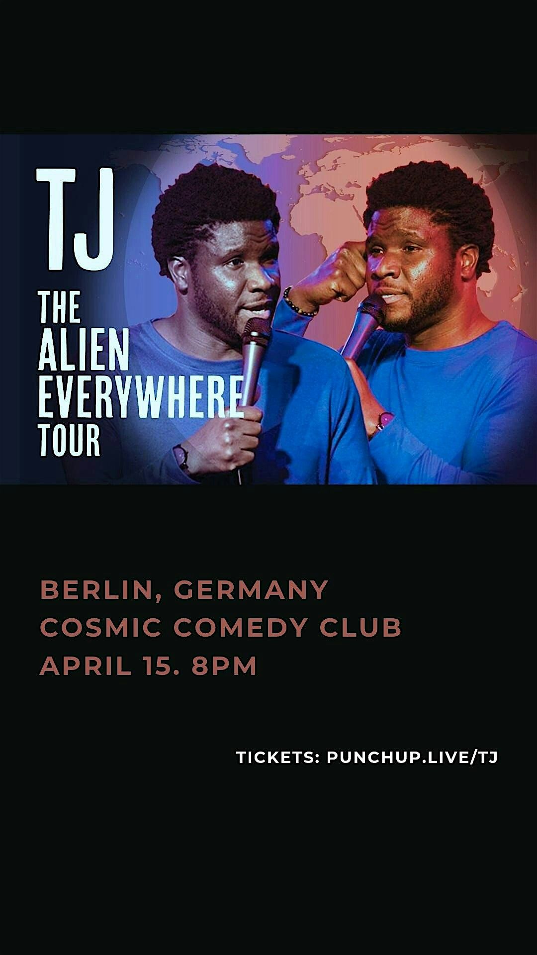 The Alien Everywhere Tour / Europe / Stand Up Comedy in English / TJ, 9 April | Event in Stockholm | AllEvents