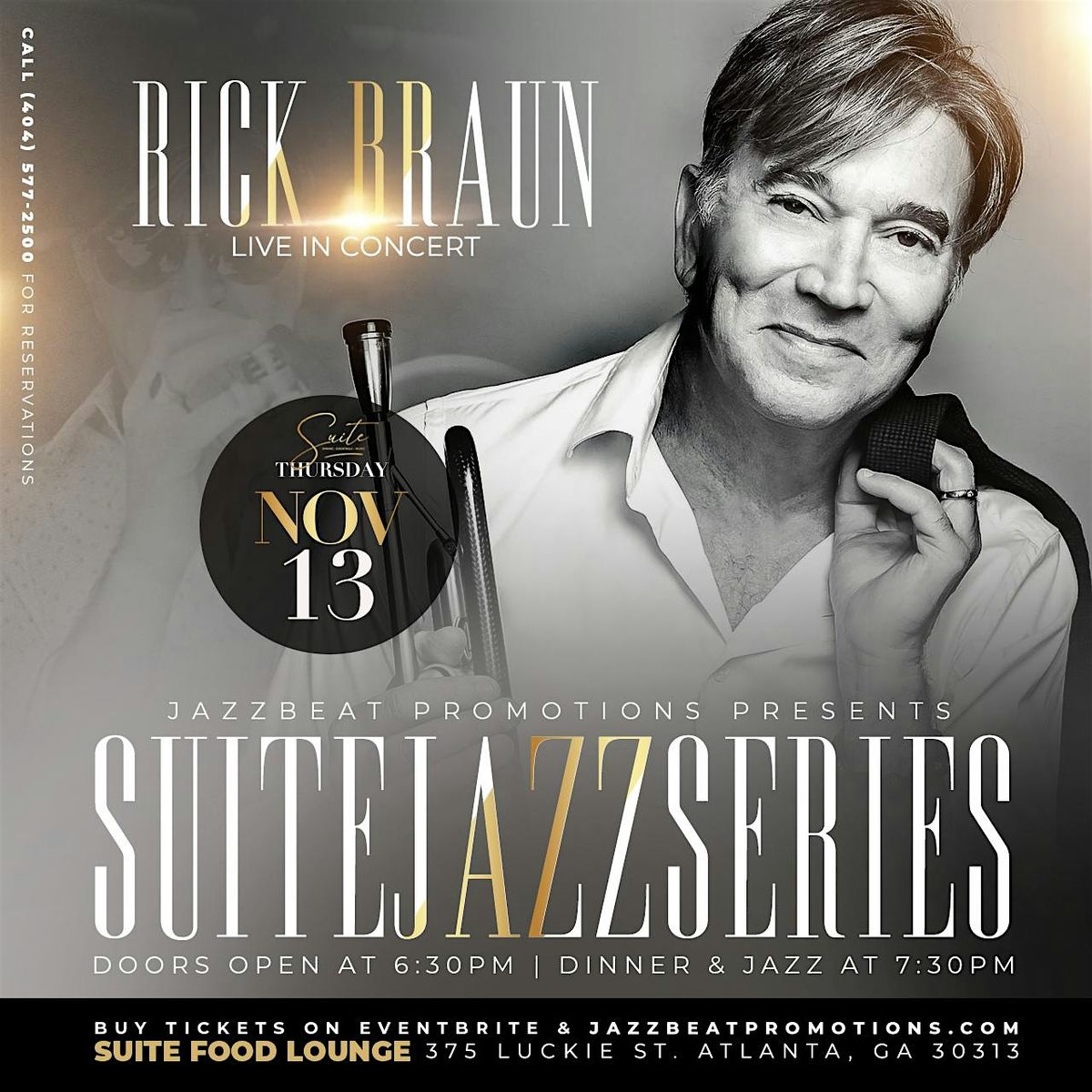 Rick Braun Live at Suite, 13 November | Event in Atlanta | AllEvents