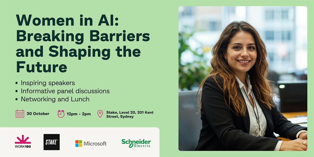 Women in AI: Breaking Barriers and Shaping the Future, 30 October | Event in Sydney | AllEvents