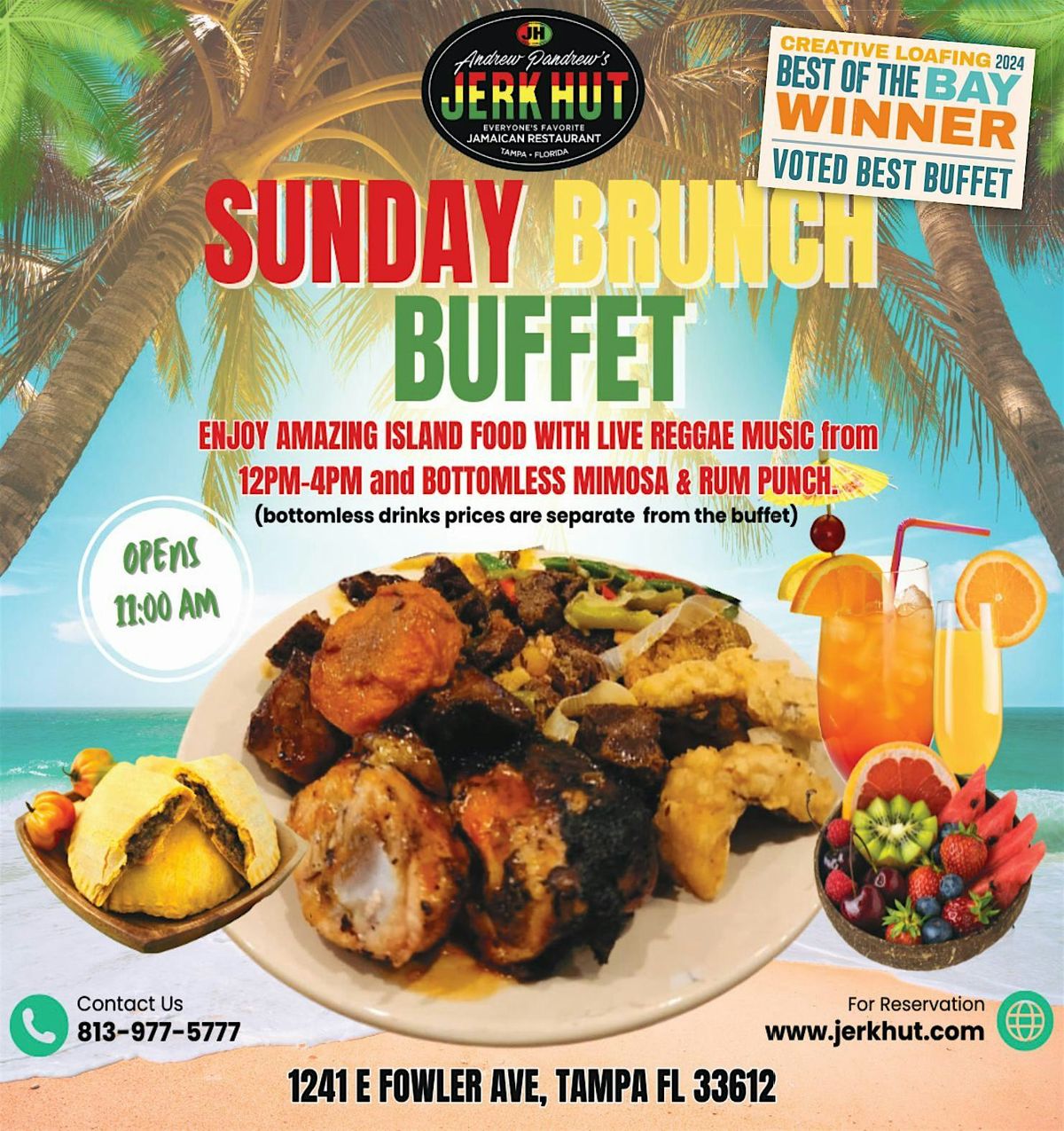 Sunday Brunch - Full Caribbean Buffet with Live Reggae Music | Event in Tampa | AllEvents