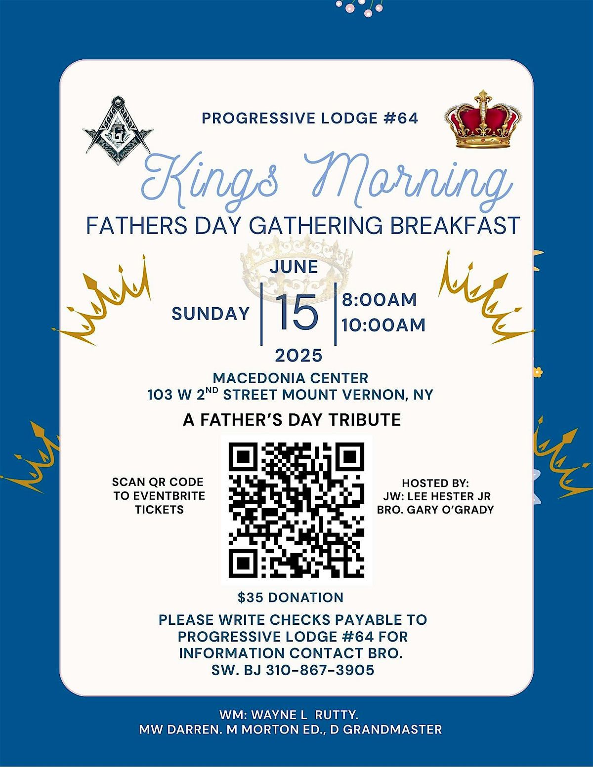 Progressive Lodge Breakfast, 15 June | Event in Mount Vernon | AllEvents