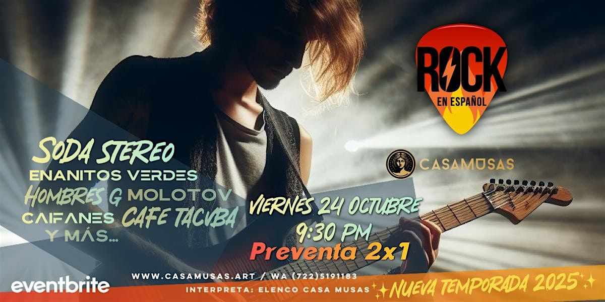 ROCK EN ESPAÑOL / ¡¡¡Temporada 2025!!!, 24 October | Event in Toluca de Lerdo | AllEvents