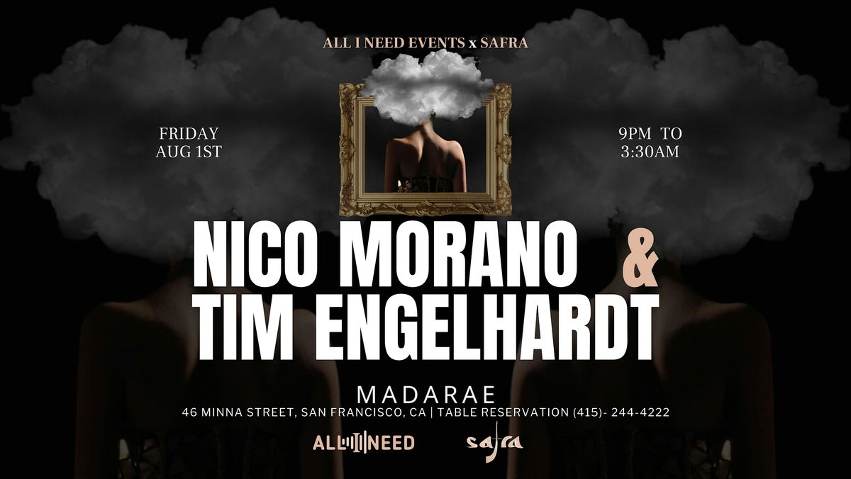 Nico Morano & Tim Engelhardt at Madarae, 1 August | Event in San Francisco | AllEvents