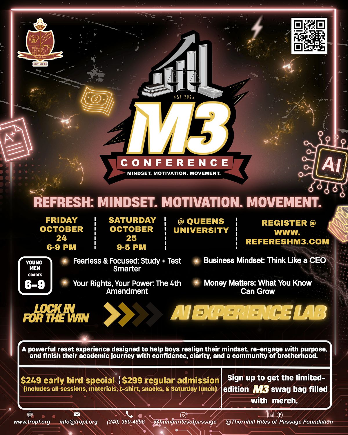 Midterm Male Momentum (M3) Conference, 24 October | Event in Charlotte | AllEvents