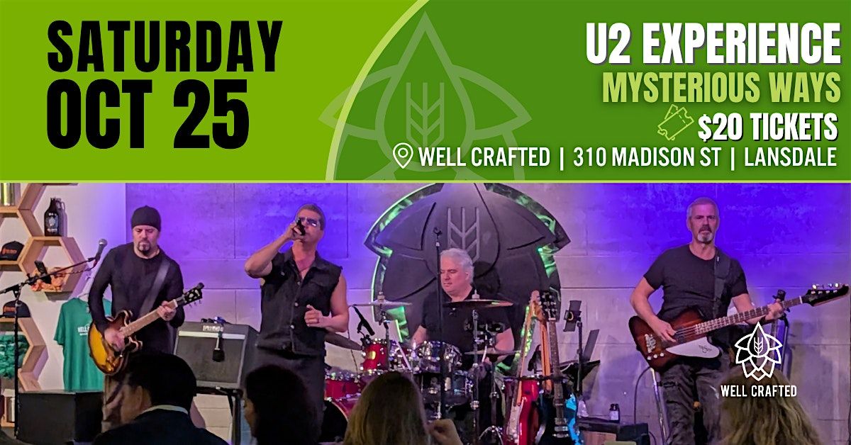 U2 Experience: Mysterious Ways, 25 October | Event in Lansdale | AllEvents