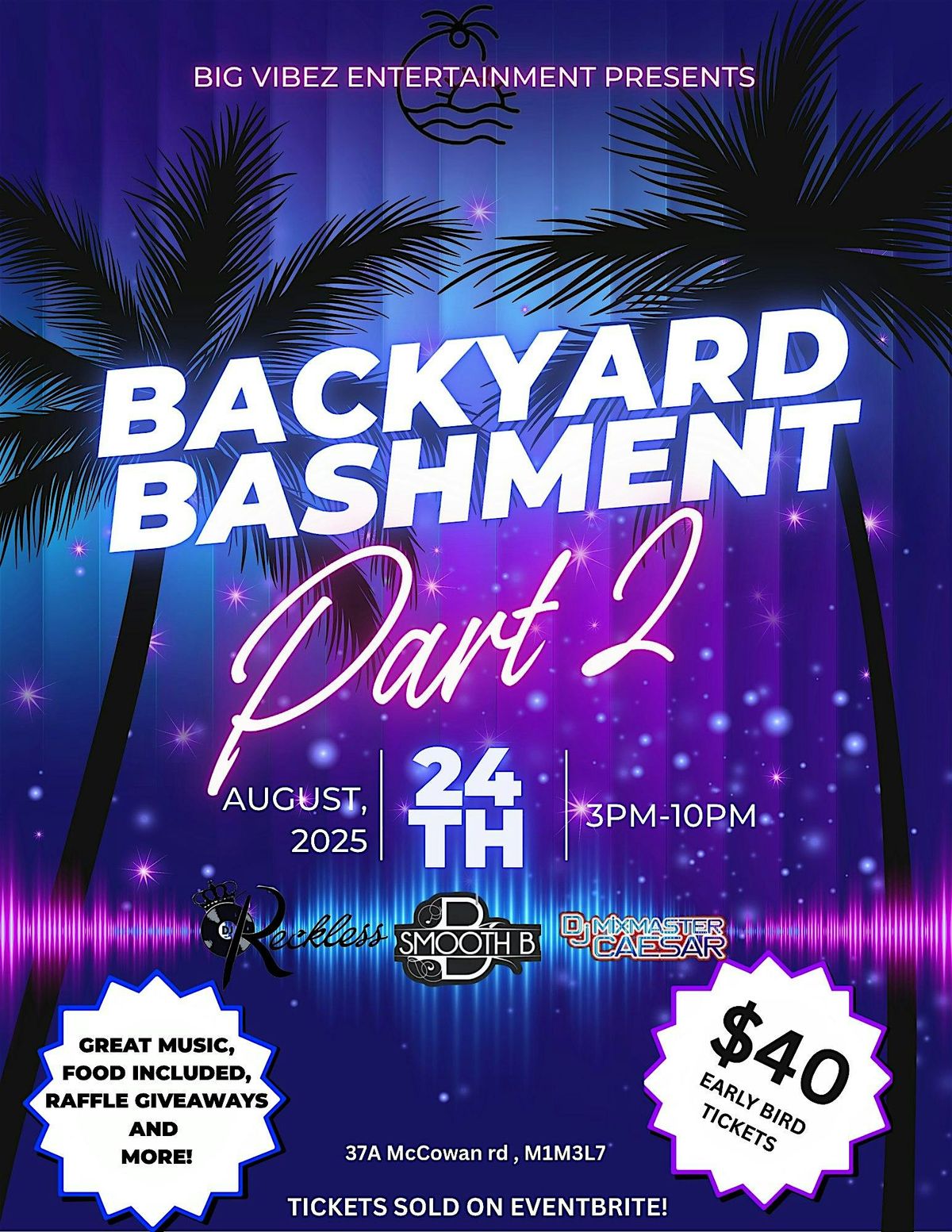 BACKYARD BASHMENT PART 2, 24 August | Event in Toronto | AllEvents