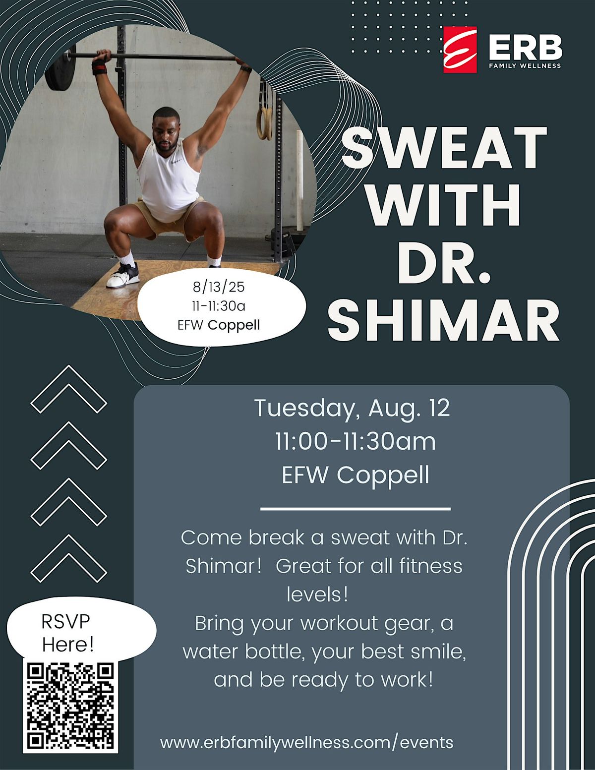 Sweat with Dr. Shimar, 12 August | Event in Coppell | AllEvents